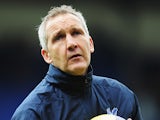 Crystal Palace caretaker manager Keith Millen during the warm up prior to kick-off against Arsenal on October 26, 2013