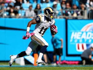 Tavon Austin of the St. Louis Rams in action against Carolina at Bank of America Stadium on October 20, 2013
