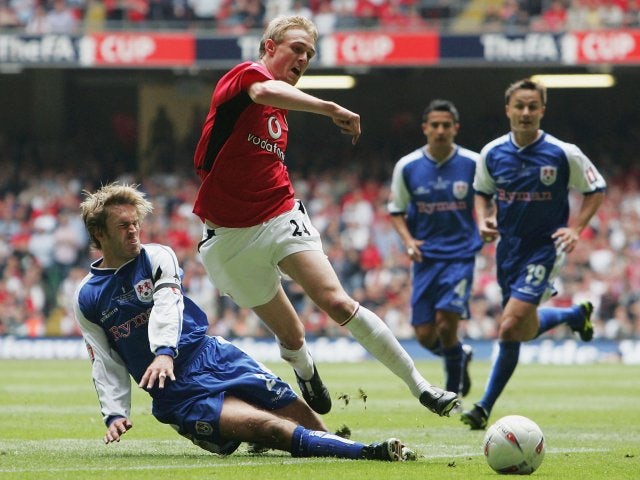 Despite having only broken into the senior side a year earlier, Fletcher started the 2004 FA Cup final against Millwall.