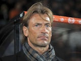 Sochaux's French coach Herve Renard attends the French L1 football match Lorient vs Sochaux on October 26, 2013