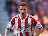 Jack Colback of Sunderland in action during the Barclays Premier League match between Sunderland and Liverpool at the Stadium of Light on September 29, 2013
