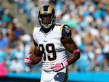 Jared Cook #89 of the St. Louis Rams during their game at Bank of America Stadium on October 20, 2013