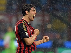 Kaka gives Milan lead