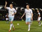 Matt Taylor of West Ham celebrates scoring the opening goal from the penalty spot during the Capital One Cup Fourth Round match against Burnley on October 29, 2013