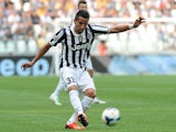 Mauricio Isla of Juventus in action during the Serie A match between Juventus and Hellas Verona FC at Juventus Arena on September 22, 2013