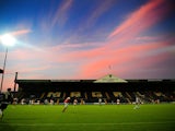 A general view of Meadow Lane, home of Notts County during their League Cup match against Fleetwood Town on August 7, 2013