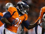 Denver Broncos' Ronnie Hillman runs with the ball during the game against Oakland Raiders on September 23, 2013