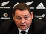 All Blacks coach and selector Steve Hansen during the New Zealand All Blacks squad announcement at the Southern Cross Hotel on October 20, 2013