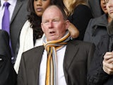 Wolverhampton Wanderers's Chairman Steve Morgan awaits kick off during an English Premier League football match between Wolverhampton Wanderers and Manchester City at Molineux Stadium in Wolverhampton, England on April 22, 2012