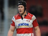Tom Savage of Gloucester during the Amlin Challenge Cup match between Gloucester and London Irish at Kingsholm Stadium on December 15, 2012