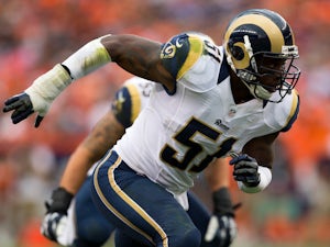Linebacker Will Witherspoon of the St. Louis Rams in action against the Denver Broncos at Sports Authority Field at Mile High on August 24, 2013