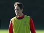 Adnan Januzaj of Manchester United looks on during a training session at Aon Training Complex on November 4, 2013