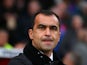Manager Roberto Martinez of Everton looks on during the Barclays Premier League match between Crystal Palace and Everton at Selhurst Park on November 9, 2013