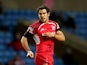 Gonzalo Tiesi of London Welsh in action during the LV=Cup match between London Welsh and Newport Gwent Dragons at Kassam Stadium on February 3, 2013