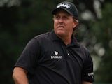 Phil Mickelson of the USA waits to play on the first hole during the final round of the WGC - HSBC Champions at the Sheshan International Golf Club on November 3, 2013