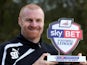 Burnley manager Sean Dyche with his Manager of the Month award for October on November 7, 2013