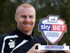 Burnley manager Sean Dyche with his Manager of the Month award for October on November 7, 2013
