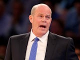 Head coach Steve Clifford of the Charlotte Bobcats directs his players in the first quarter against the New York Knicks at Madison Square Garden on November 5, 2013