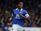 Everton's Sylvain Distin in action against Spurs on November 3, 2013