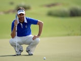 Alejandro Canizares of Spain on the in action during the first round of the DP World Tour Championship on November 14, 2013