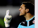 Alex McCarthy of Reading in action during the Sky Bet Championship match between Reading and Leeds United at Madejski Stadium on September 18, 2013