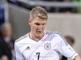 Bastian Schweinsteiger in action for Germany against the Republic of Ireland on October 12, 2012.