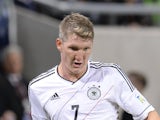 Bastian Schweinsteiger in action for Germany against the Republic of Ireland on October 12, 2012.