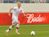 Bryce Alderson of Canada plays against Cuba in a Men's Olympic Qualifying match at LP Field on March 22, 2012
