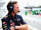 Red Bull team principal Christian Horner watches on during qualifying for the Brazilian Grand Prix on November 24, 2012
