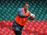 Wales debutant Cory Allen in action during Wales training ahead of their match against the Argentina Pumas at Millennium Stadium on November 15, 2013