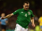 John O'Shea of Republic of Ireland in action during the FIFA 2014 World Cup Qualifying Group C match against Sweden on September 6, 2013