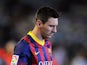 Lionel Messi of FC Barcelona takes to the field for the La Liga match between Real Betis and FC Barcelona at Estadio Benito Villamarin on November 10, 2013