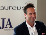 Michael Vaughan, former England cricket captain, talks to the assembled media as he attends an SJA Brunch sponsored by Laureus on July 4, 2013