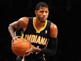 Paul George #24 of the Indiana Pacers looks to pass during the second half against the Brooklyn Nets at Barclays Center on November 9, 2013