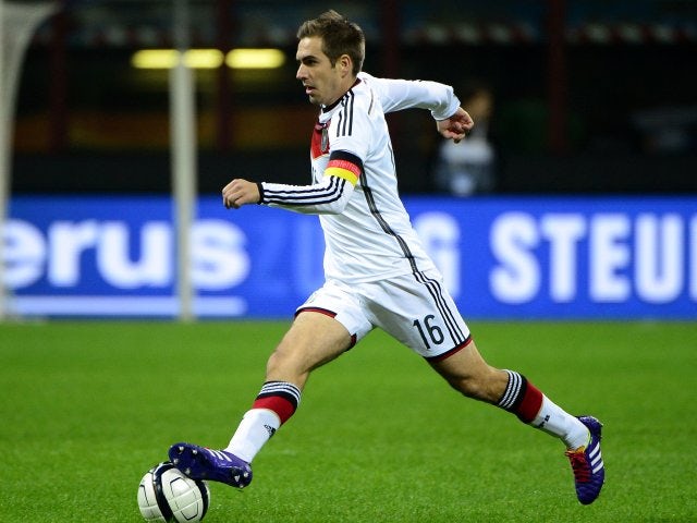 Philipp Lahm in action for Germany against Italy on November 15, 2013.