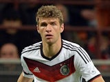 Thomas Muller in action for Germany against Italy on November 15, 2013.