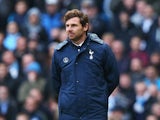 Spurs boss Andre Villas Boas on the touchline during the match against Man City on November 24, 2013