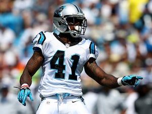 Carolina Panthers' Captain Munnerlyn in action against Seattle Seahawks on September 8, 2013