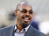 Former Philadelphia Eagles quarterback Donovan McNabb looks on from the field prior to the game between the Eagles and the Kansas City Chiefs at Lincoln Financial Field on September 19, 2013
