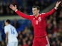 Gareth Bale appeals for a foul during Wales's match with Finland on November 16, 2013.