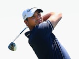 Jason Day of Australia tees off during practice ahead of the World Cup Of Golf at Royal Melbourne Golf Course on November 18, 2013