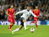 Kyle Walker of England in action during the FIFA 2014 World Cup Qualifying Group H match between England and Montenegro at Wembley Stadium on October 11, 2013