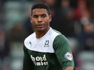 Reuben Reid of Plymouth Argyle in action during the Sky Bet League Two match between Plymouth Argyle and Northampton Town at Home Park on November 2, 2013