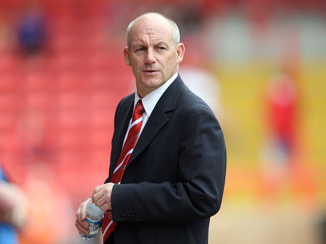 Then Bristol City manager Steve Coppell looks on during the pre-season friendly match between Bristol City and Blackpool at Ashton Gate on July 31, 2010