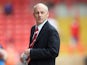 Then Bristol City manager Steve Coppell looks on during the pre-season friendly match between Bristol City and Blackpool at Ashton Gate on July 31, 2010