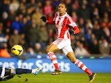 Steven N'Zonzi of Stoke City scores their second goal during the Barclays Premier League match between Stoke City and Sunderland on November 23, 2013