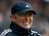 Tony Pulis, Manager of Stoke looks on during the Barclays Premier League match between Fulham and Stoke City at Craven Cottage on February 23, 2013