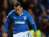 Arnold Peralta of Rangers during the The William Hill Scottish Cup Third Round match at Ibrox Stadium on November 1, 2013 