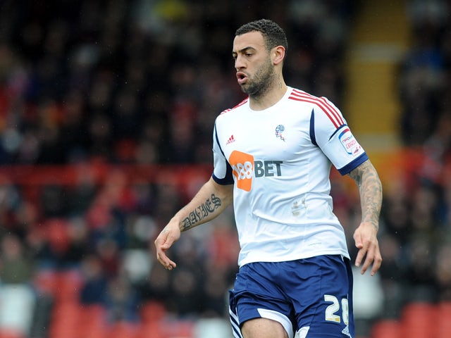 Craig Davies of Bolton attacks during the npower Championship match between Bristol City and Bolton Wanderers at Ashton Gate Stadium on April 13, 2013