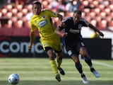 Darren Huckerby in action for the San Jose Earthquakes on August 08, 2009.